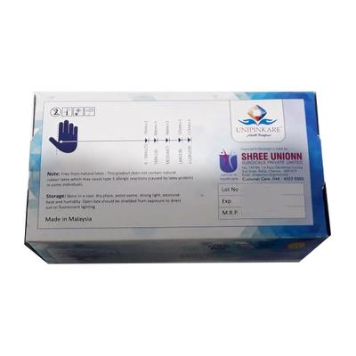 Unipinkare Non Sterile Nitrile Powder Free Medical Examination Gloves (M) 100's - Surgical Consumable
