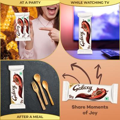 Galaxy Milk Chocolate Bar - Crispy 9 gm - Nutritional Bars