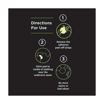 Pee Safe Disposable Underarm Sweat Pads Folded (7 Pairs) - Intimate Care