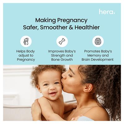 Hera Pregnancy Care Capsule Bundle (Prenatal Multivitamin + Calcium Core + Omega One) - Women Health