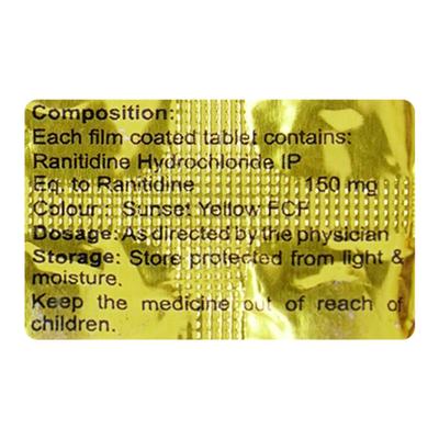 RASPAR 150mg Tablet 10's - Ulcer/Reflux/Flatulence-Aaa