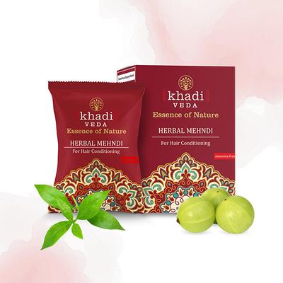 Khadi Veda Herbal Mehndi for Anti Dandruff - Burgundy 100 gm - Henna