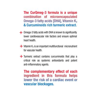 Natxtra CurQmeg-3 Vegan Capsule 60's - Herbal Dietary Supplement