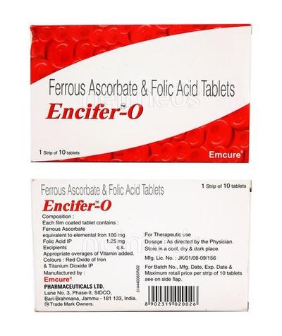 Encifer O Tablet 10'S - Iron Supplement/Anaemia-Vma