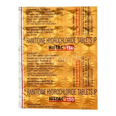Histac 150mg Tablet 30'S - Ulcer/Reflux/Flatulence-Aaa