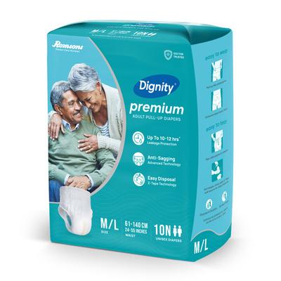 Dignity Premium Pull up Adult Diapers (M/L) 10's - Adult Diapers & Pads