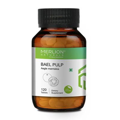 Merlion Naturals Bael Pulp 500 mg Tablet 120's - Pure Herbs