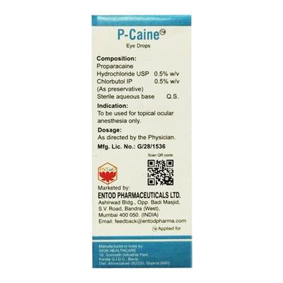 P CAINE Eye Drops 5ml - Eye conditions-Oph