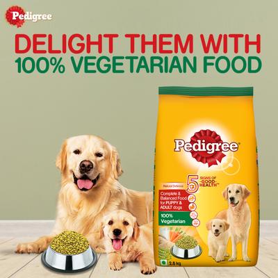 Pedigree Puppy & Adult Dog Food - 100% Vegetarian 2.8 kg - Petfood