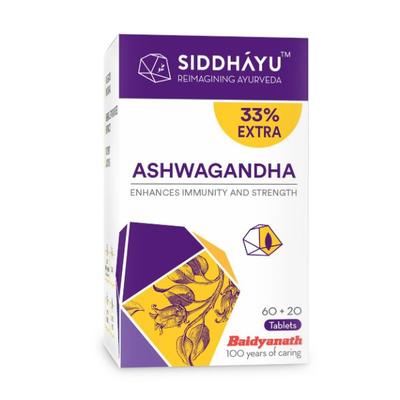 Siddhayu Ashwagandha Tablet 60's + 20's - Ashwagandha