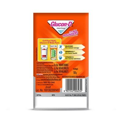 Glucon-D Tangy Orange Powder 500 gm - Energy Drinks
