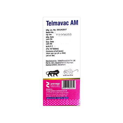 TELMAVAC AM 40/5mg Tablet 10's - Hypertension-Ang