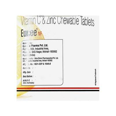 EUCEE NF SUGAR FREE ORANGE FLAVOUR Tablet 15's - Supplements-Vam