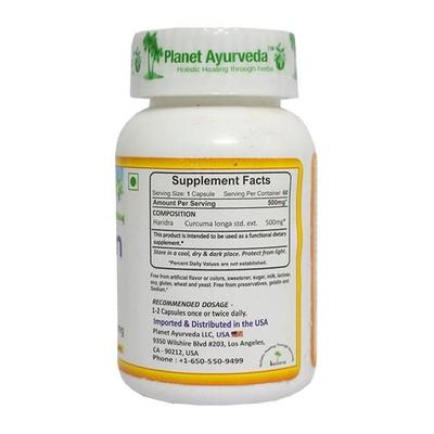 Planet Ayurveda Curcumin Capsules 60's - Speciality Medicines
