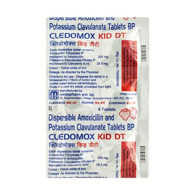 Cledomox Kid DT Tablet 6'S - Bacterial Infections-Pen