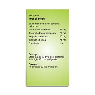 20 Microns Herbal Dia-B-Micron Tablet 60's - Diabetes Care (Ayush)