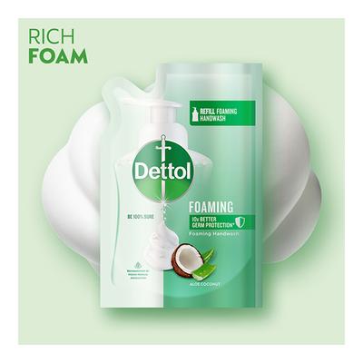 Dettol Foaming Handwash - Aloe Coconut (Refill) 200 ml - Hand Wash & Soaps