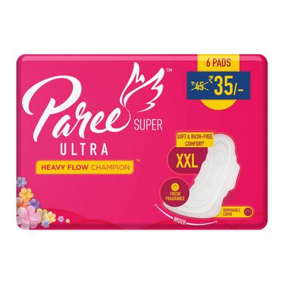 Paree Super Ultra Soft Feel Sanitary Pads (XXL) 6's - Sanitary Napkins
