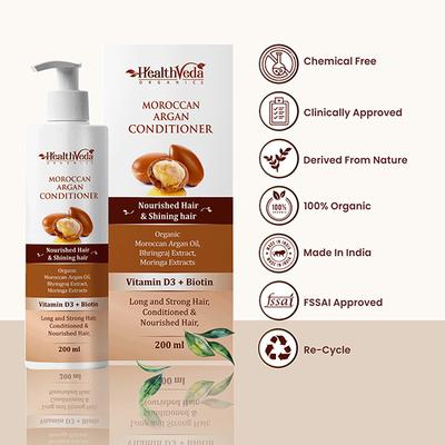 Health Veda Moroccan Argan Conditioner 200 ml - Conditioners
