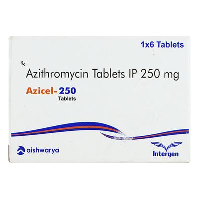 AZICEL 250 Tablet 6's - Bacterial Infections-Mac