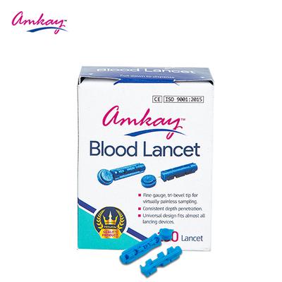Amkay Blood Lancet (Round) 100's - Test Strips & Lancets