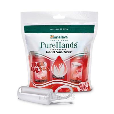 Himalaya PureHands Hand Sanitizer - Strawberry (Pack of 3 x 30 ml) - Hand Sanitizer