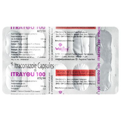 ITRAYOU 100 Capsule 10's - Fungal Infections-Anf