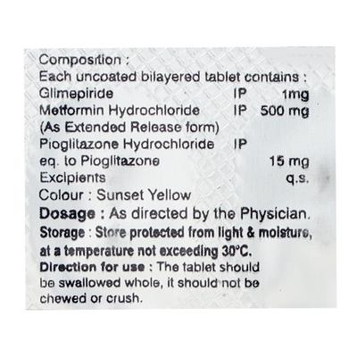 GLIBEST MP 1 Tablet 10's - Diabetes-Ant