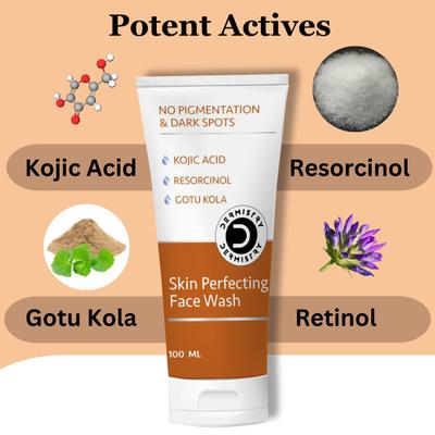 Dermistry Pigmentation & Dark Spots Skin Perfecting Kojic Acid Face Wash 100 ml - Face Washes