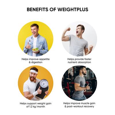 Dr.Vaidya's Weight Plus with 6 Superherbs for Healthy Weight Gain 500 gm - Speciality Medicines
