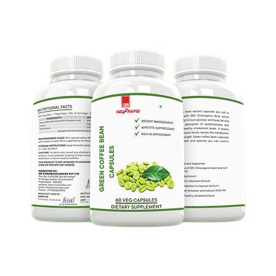 Neurapid Green Coffee Bean Veg Capsule 60's - Herbal Dietary Supplement