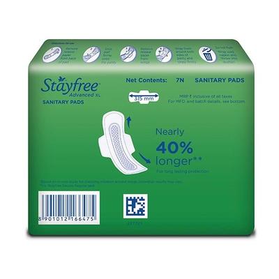 Stayfree Advanced Ultra-Comfort with Wings (XL) 7's - Sanitary Napkins