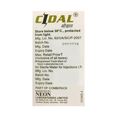 Cidal 2.25gm Injection 1'S - Bacterial Infections-Pen