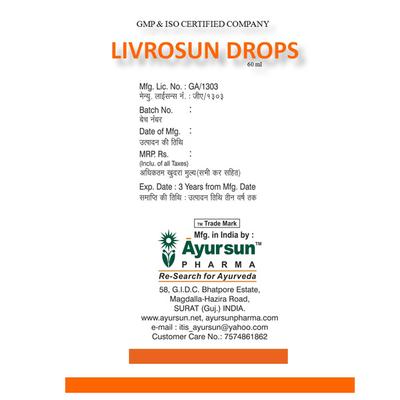 Ayursun Livrosun Drops 60 ml - Speciality Medicines