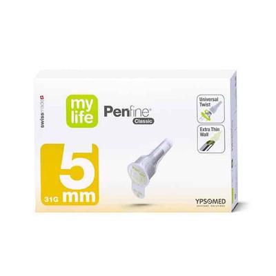 Ypsomed Mylife Penfine Classic Needles (31 G x 5 mm) 100's - Syringes And Needles