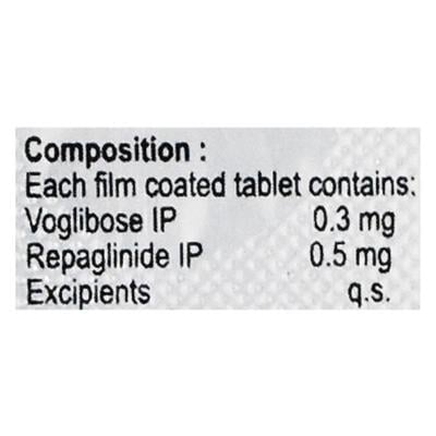 Volga R 0.5/0.3mg Tablet 10'S - Diabetes-Ant