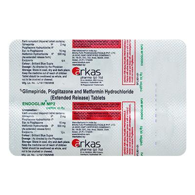 ENDOGLIM MP2 Tablet 10's - Diabetes-Ant