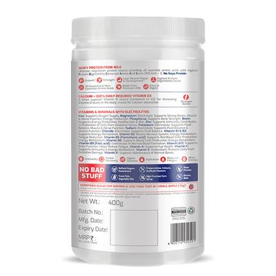 Gritzo SuperMilk Nutrition Drink Powder for Girls (13+ yrs) - Double Chocolate 400 gm - Nutritional Supplement