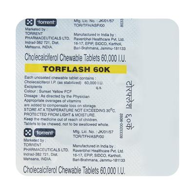 Torflash 60K Tablet 4'S - Supplements-Vit