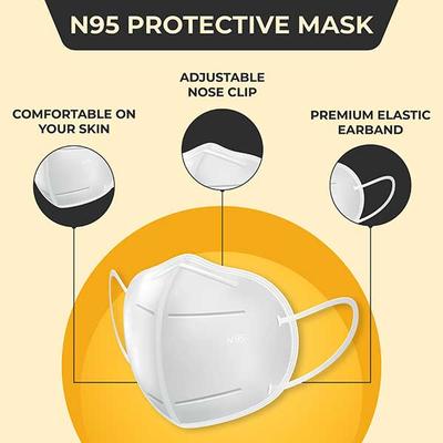 Boldfit N95 Protective Face Mask (Pack of 100) - Face Mask