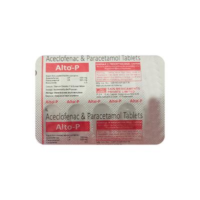 Alto P Tablet 10'S - Pain relief-Nsa