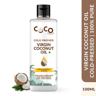 Coco Crush Cold Pressed Virgin Coconut Oil 100 ml - Hair Oils