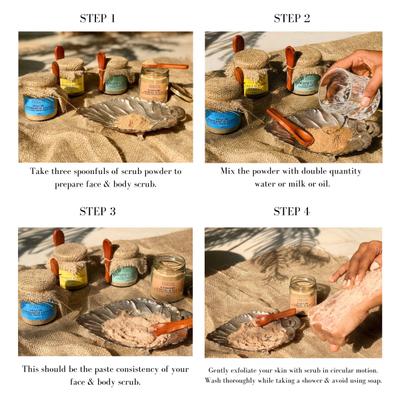 Essentia Extracts Face & Body Exfoliating Scrub - Sesame,Peppermint & Coffee 100 gm - Scrubs & Exfoliants