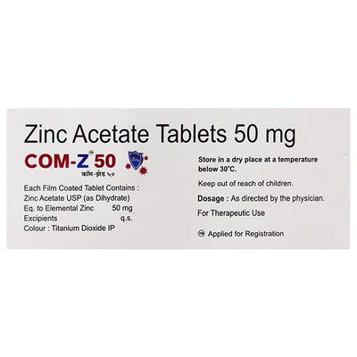 COM Z 50 Tablet 10's - Supplements-Vam