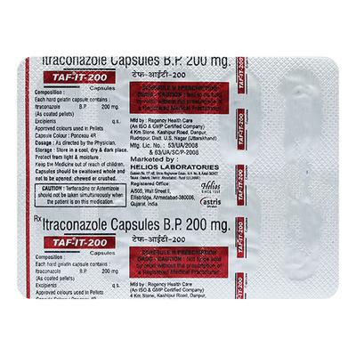 TAF IT 200 Capsule 10's - Fungal Infections-Anf