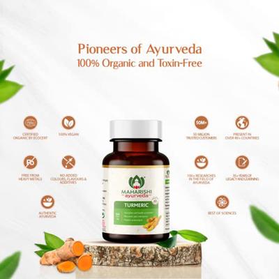 Maharishi Ayurveda Organic Turmeric Capsule 60's - Pure Herbs