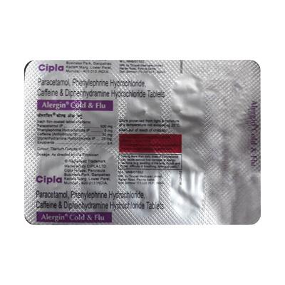 ALERGIN COLD & FLU Tablet 10's - Cough And Cold-Cou