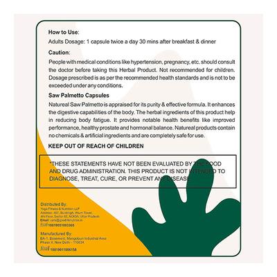 Goodlife Nutrition Saw Palmetto Capsule 60's - Herbal Dietary Supplement