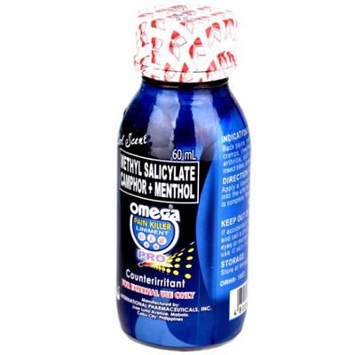 Omeha Pain Killer Liniment Pro (Methyl Salicylate Camphor + Menthol) 60 ml (N) - Balm & Ointments