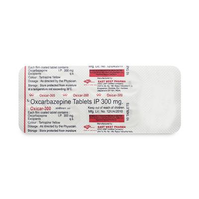 Oxicar 300mg Tablet 10'S - Epilepsy/Convulsion-Ant